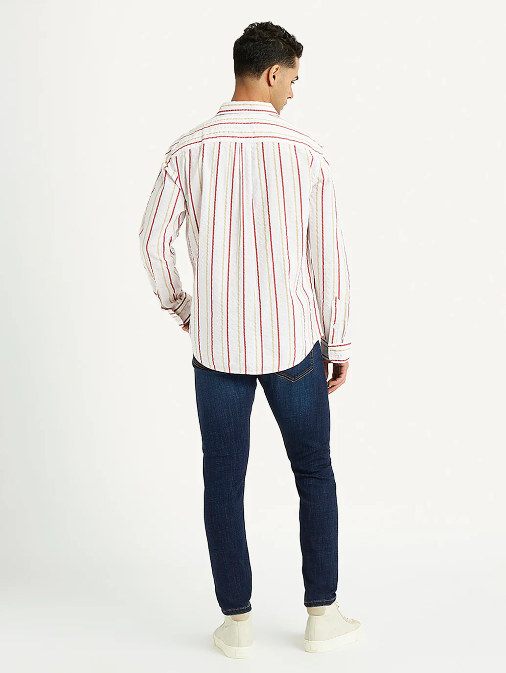 Men's Striped Slim Fit Shirt - Image 4