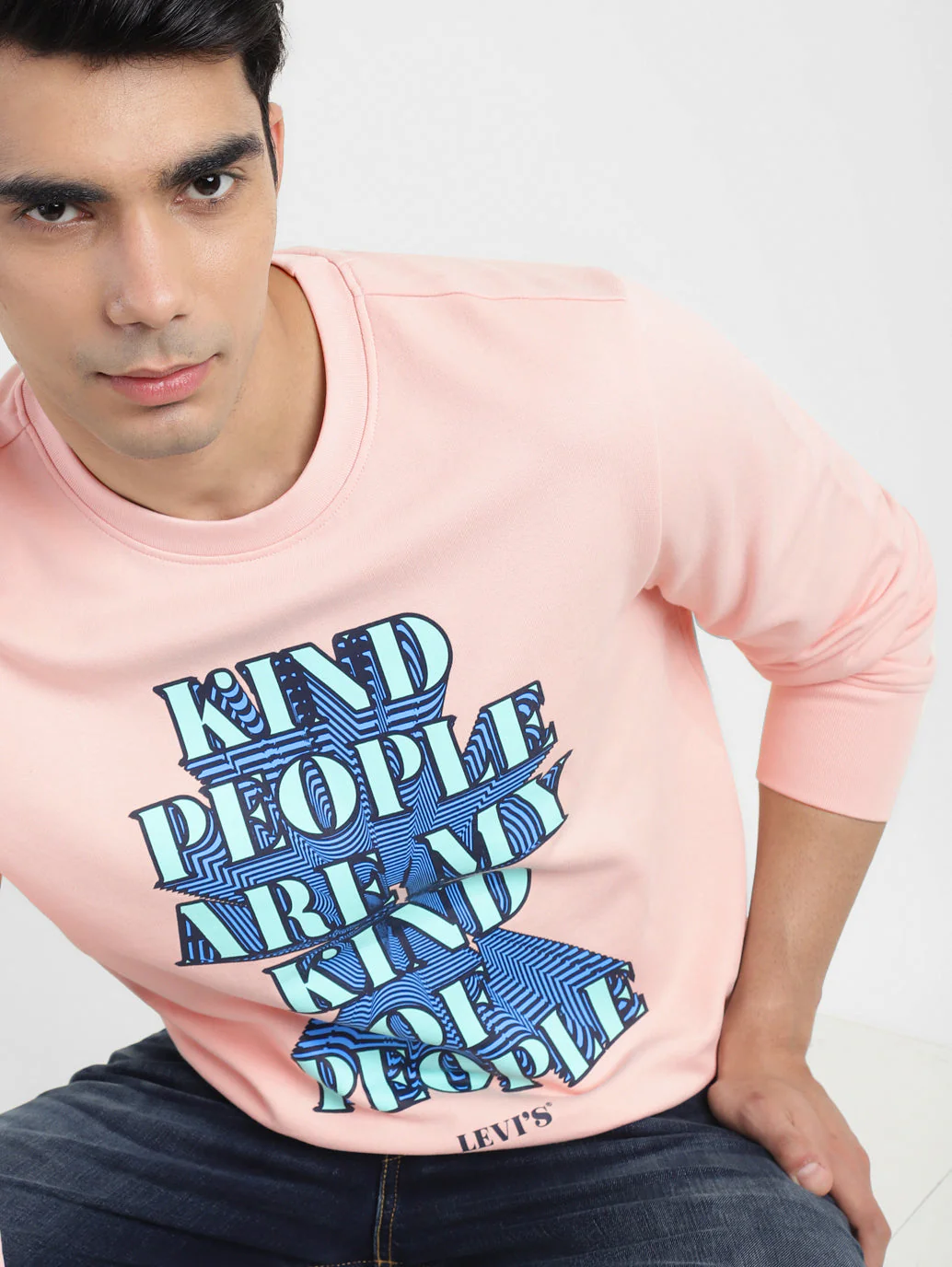 Men's Printed Crew Neck Sweatshirt - Image 2