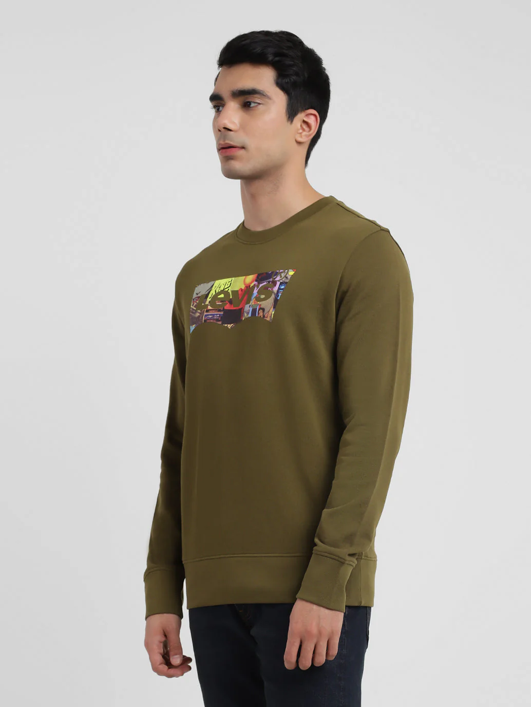 Men's Printed Crew Neck Sweatshirt - Image 4