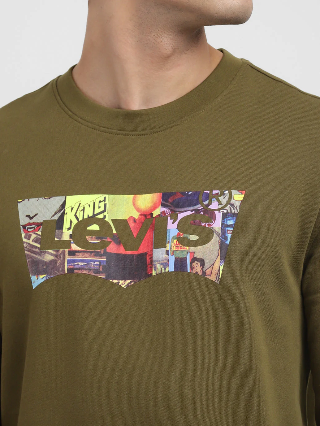 Men's Printed Crew Neck Sweatshirt - Image 5