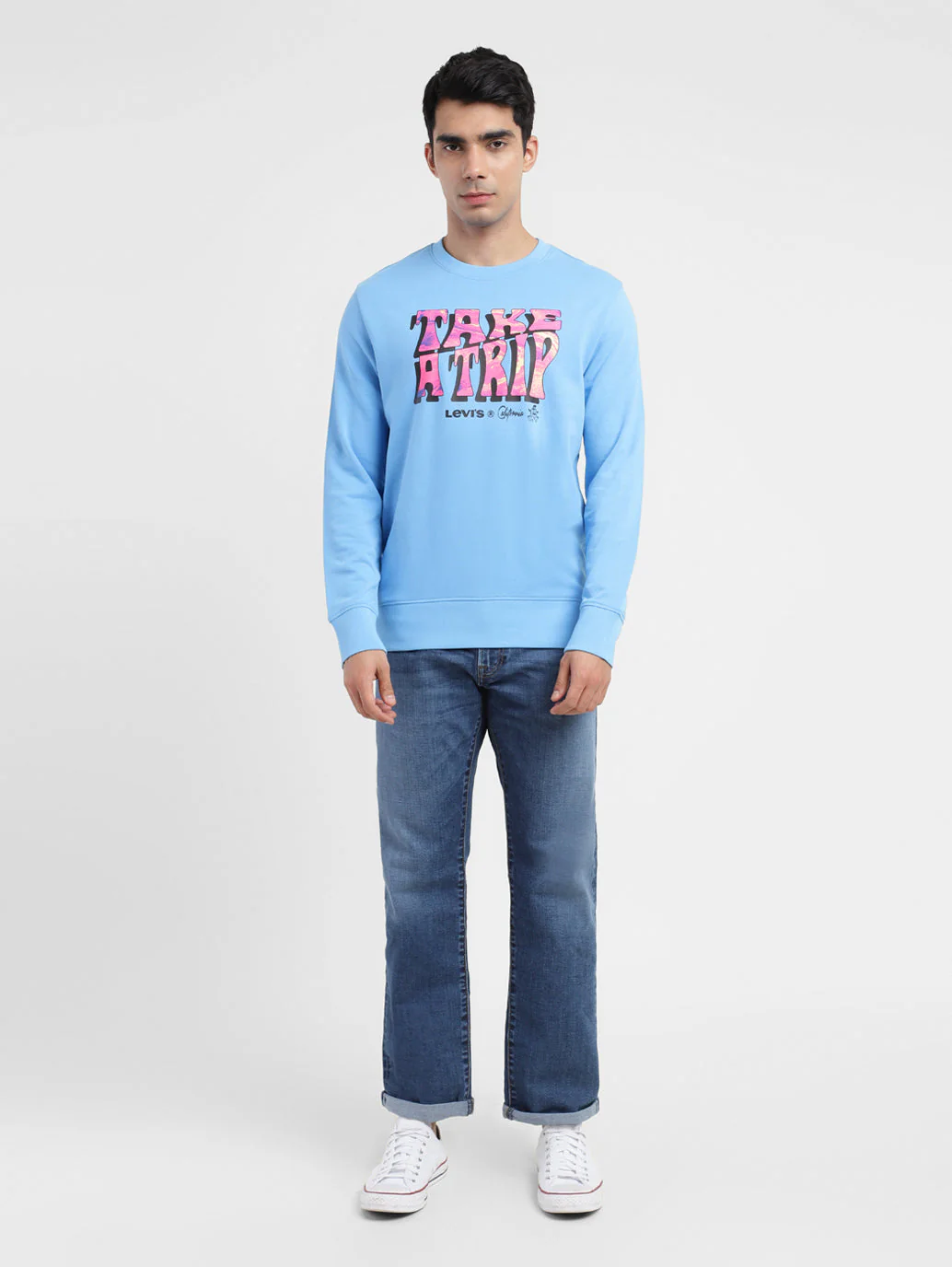 Men's Printed Crew Neck Sweatshirt - Image 6