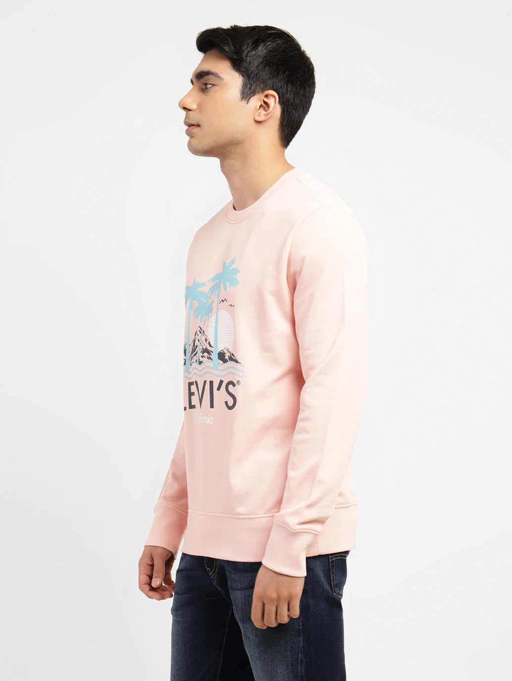 Men's Graphic Print Crew Neck Sweatshirt - Image 3