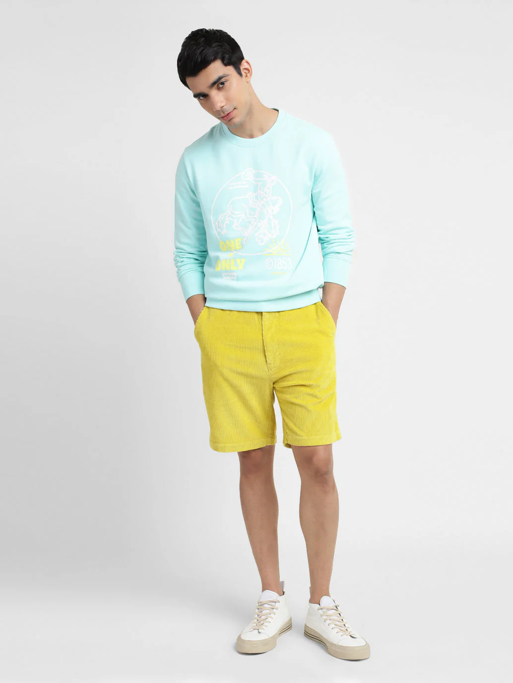 Men's Graphic Print Crew Neck Sweatshirt - Image 2