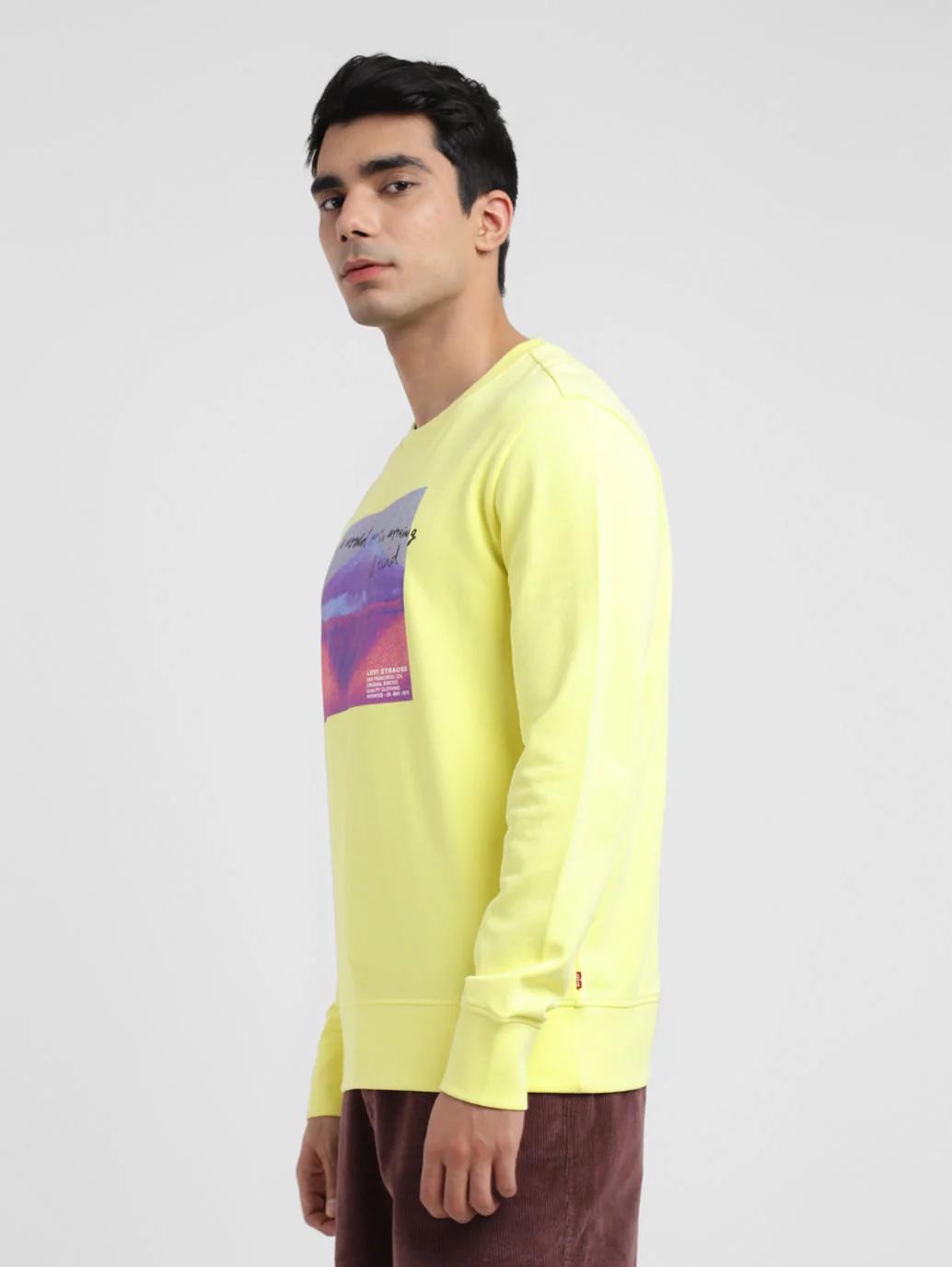 Men's Graphic Print Crew Neck Sweatshirt - Image 4
