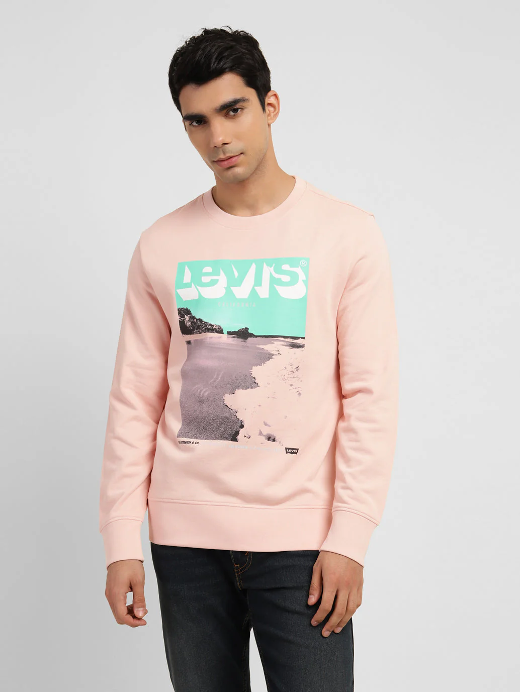 Men's Graphic Print Crew Neck Sweatshirt - Image 2