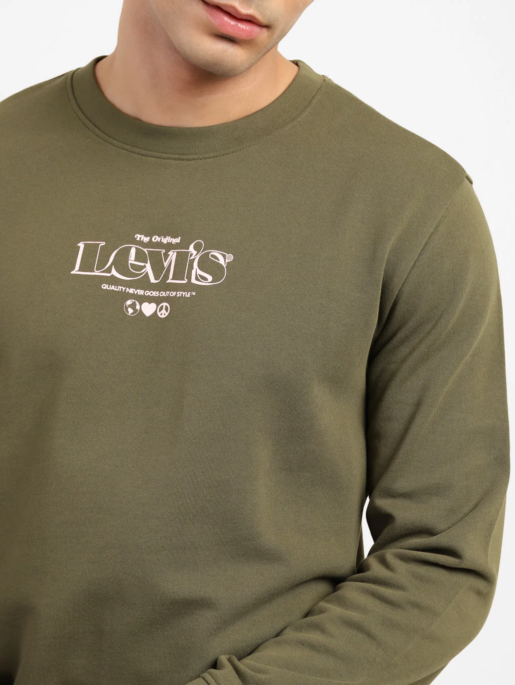 Men's Brand Logo Crew Neck Sweatshirt - Image 10