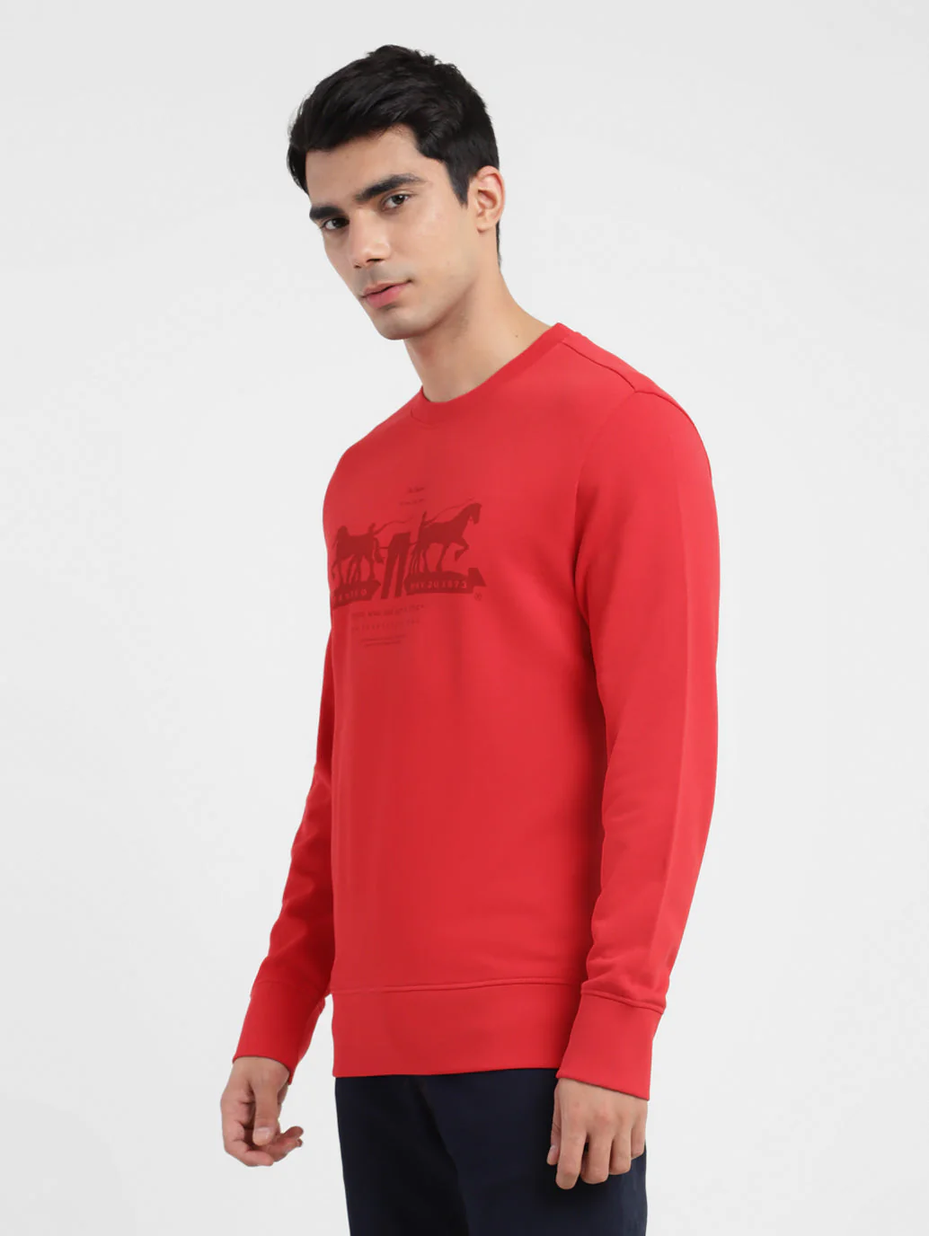 Men's Brand Logo Crew Neck Sweatshirt - Image 4