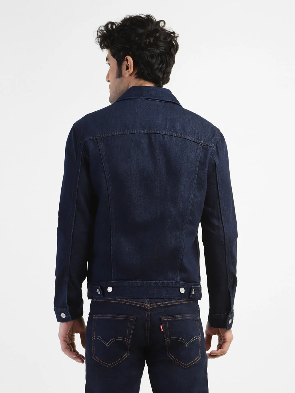 Men's Solid Spread Collar Jacket - Image 3