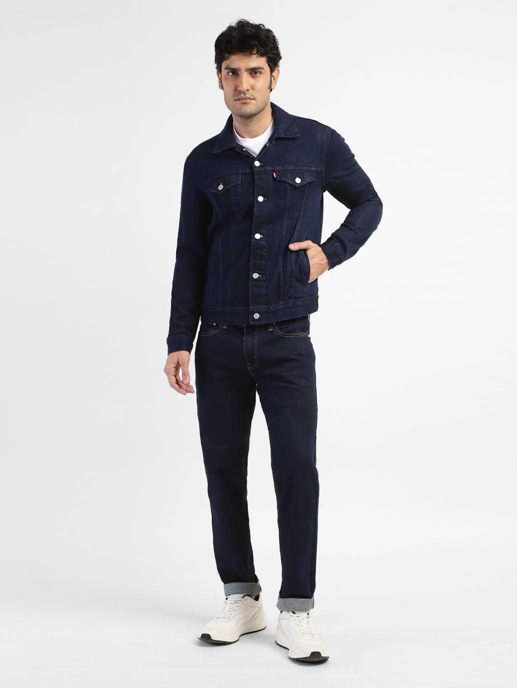 Men's Solid Spread Collar Jacket - Image 5