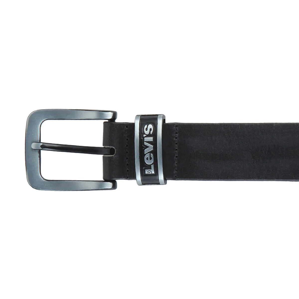 Men's Solid Black Belt - Image 5