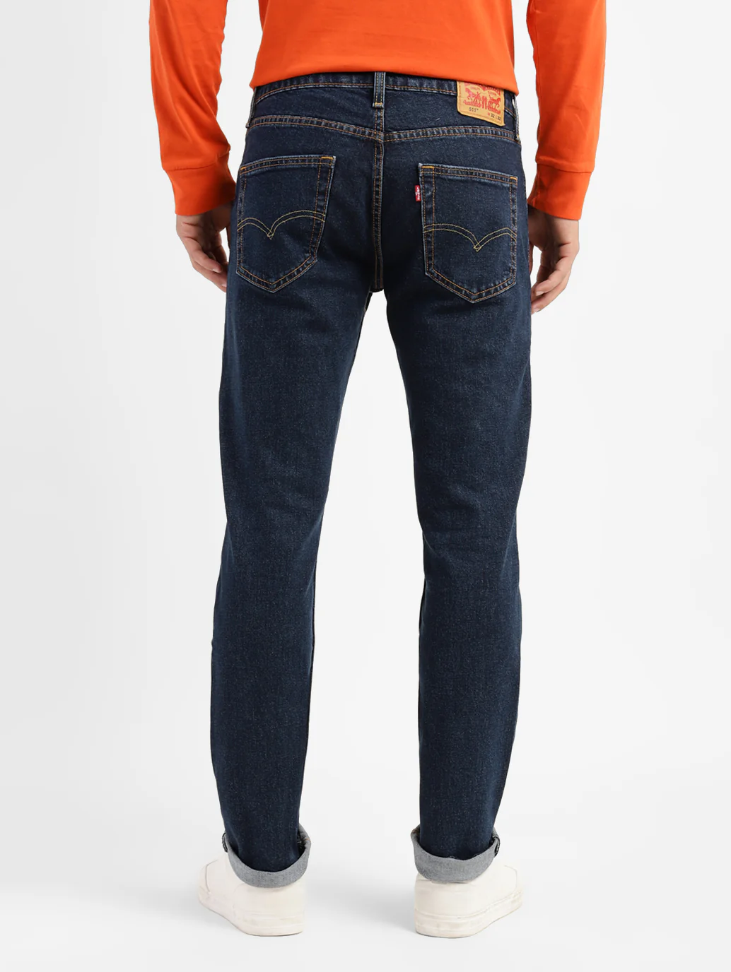 Men's 511 Blue Slim Fit Mid Rise Jeans - Image 5