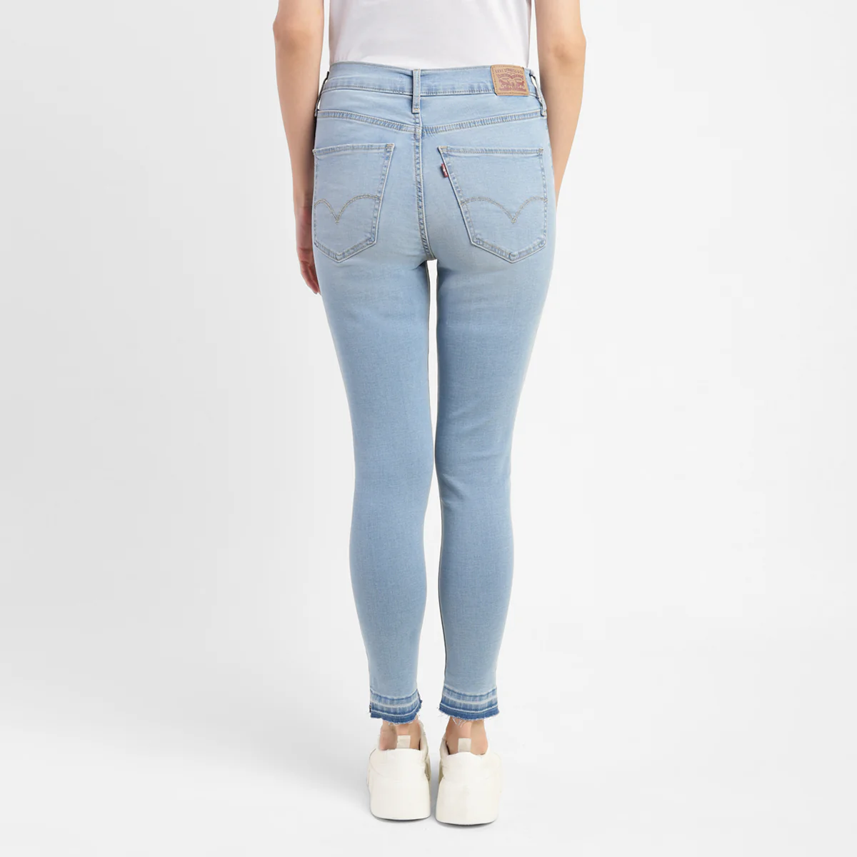 Women's Blue Mile High Wide Leg Fit High Rise Jeans - Image 3