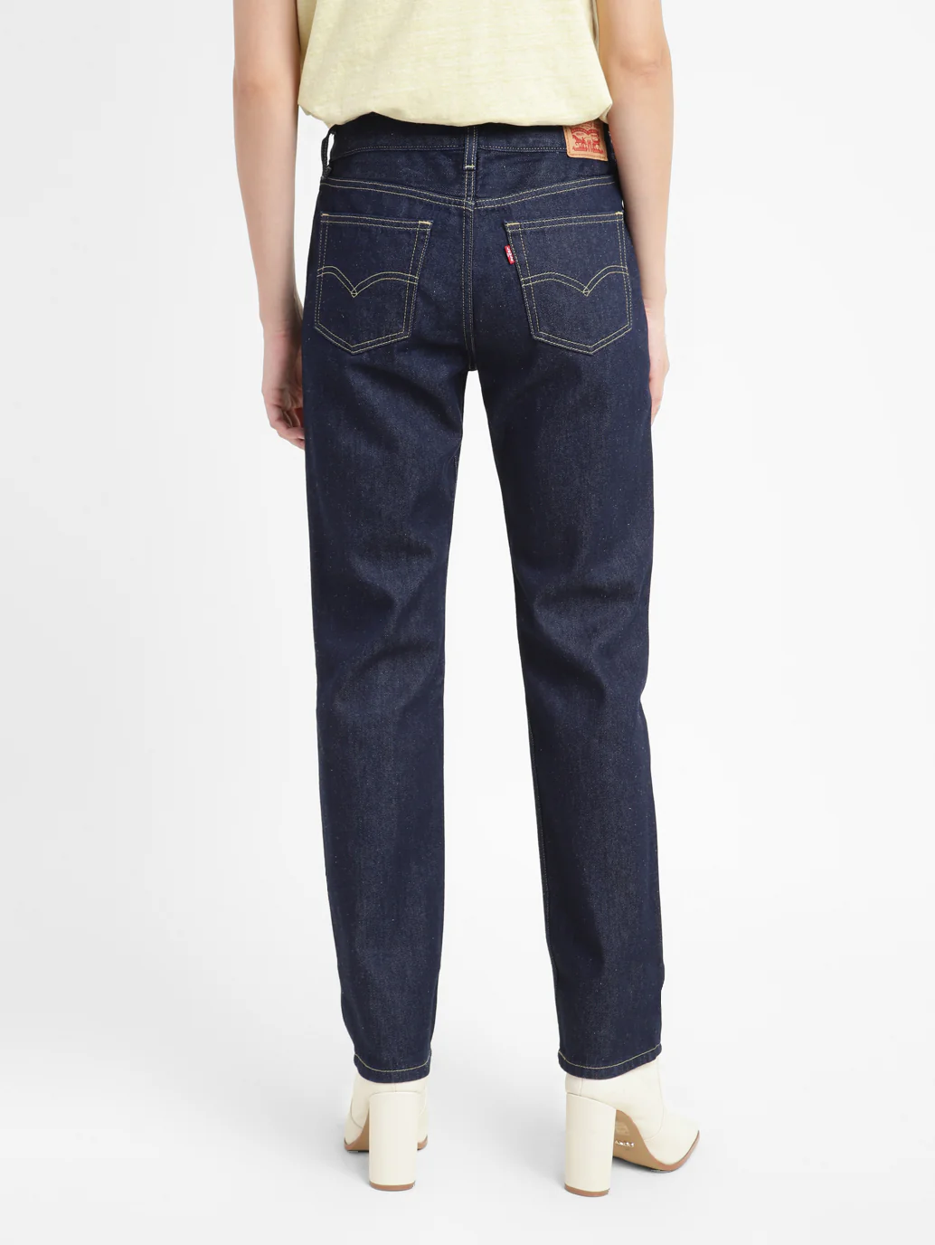 Women's Blue Low Pitch Straight Fit Mid Rise Jeans - Image 2