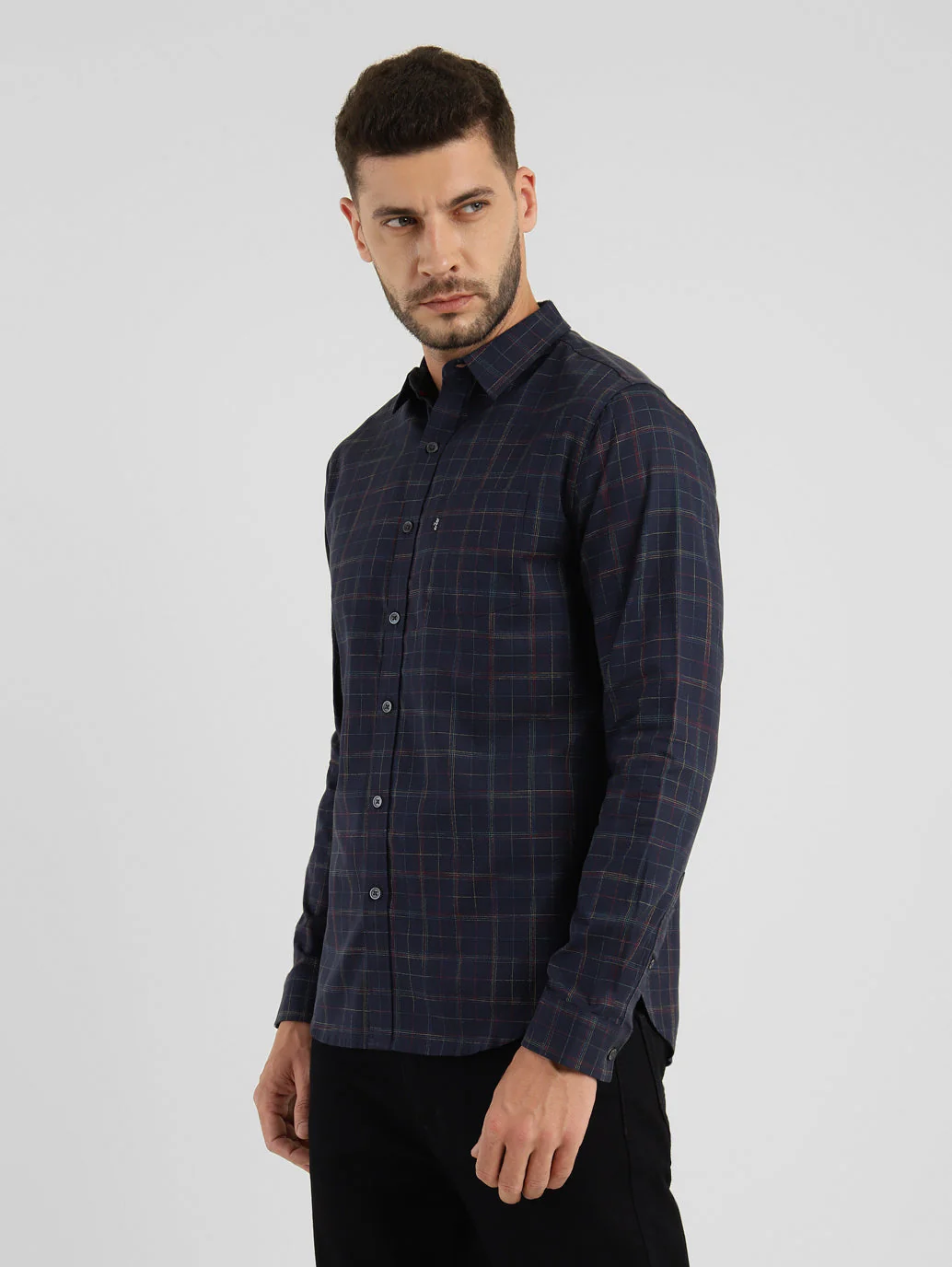 Men's Checkered Slim Fit Shirt - Image 4