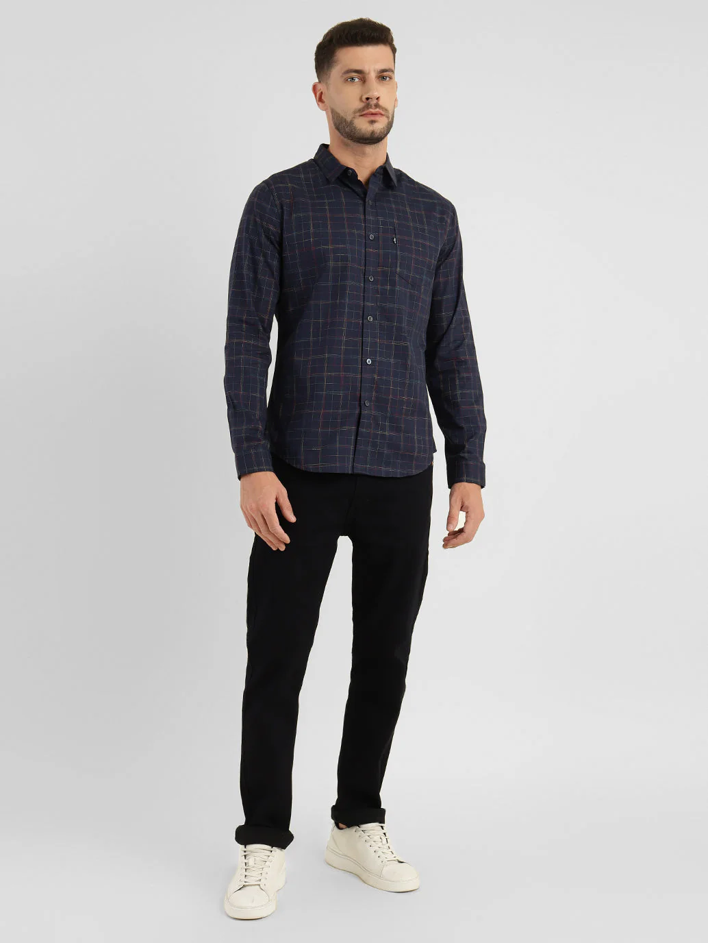 Men's Checkered Slim Fit Shirt - Image 6