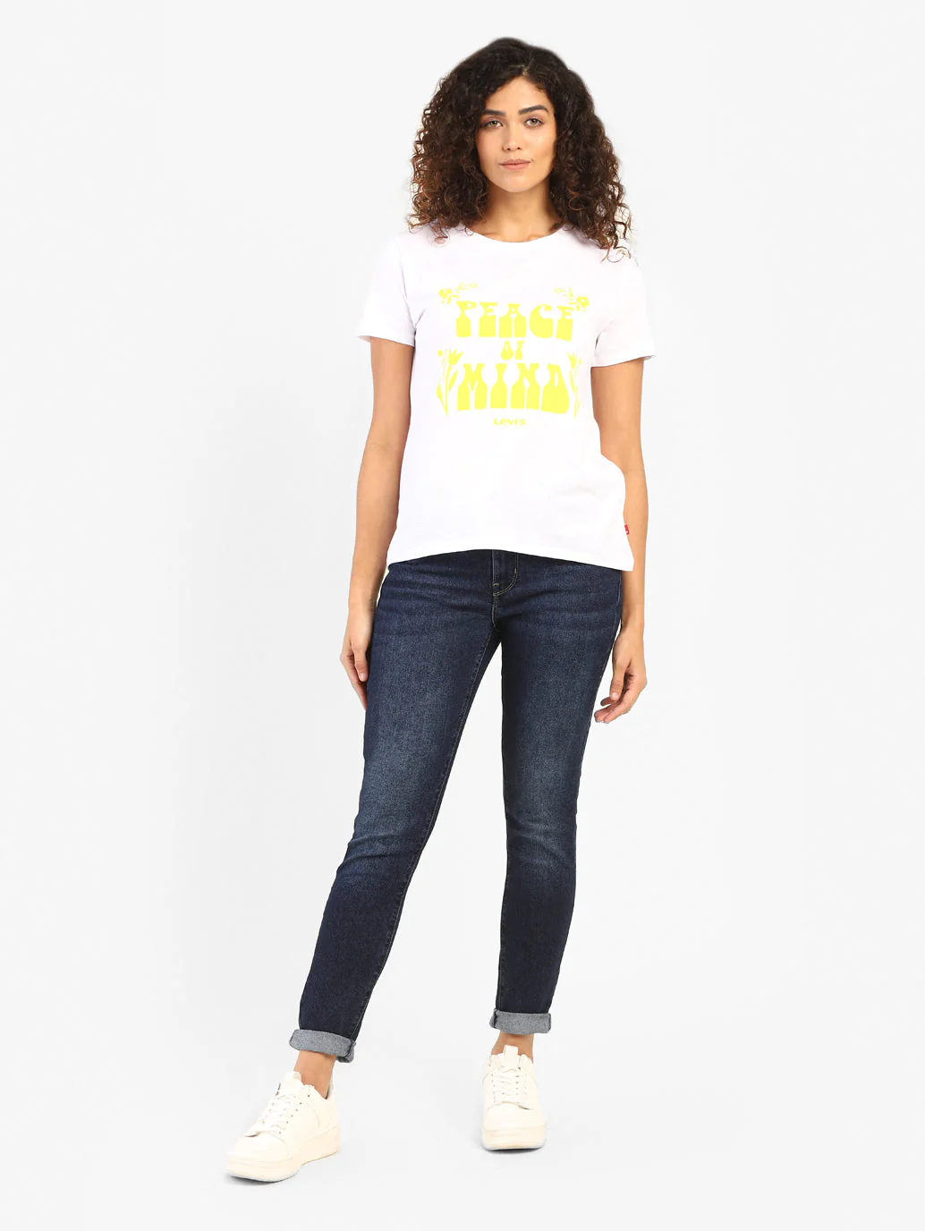 Women's 710 Blue Skinny Fit Mid Rise Jeans - Image 6