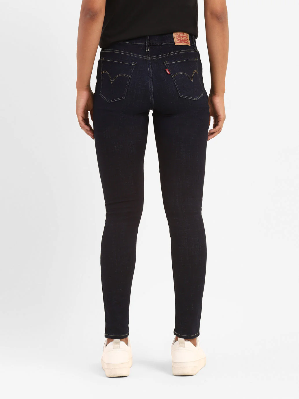 Women's 711 Blue Skinny Fit Mid Rise Jeans - Image 2