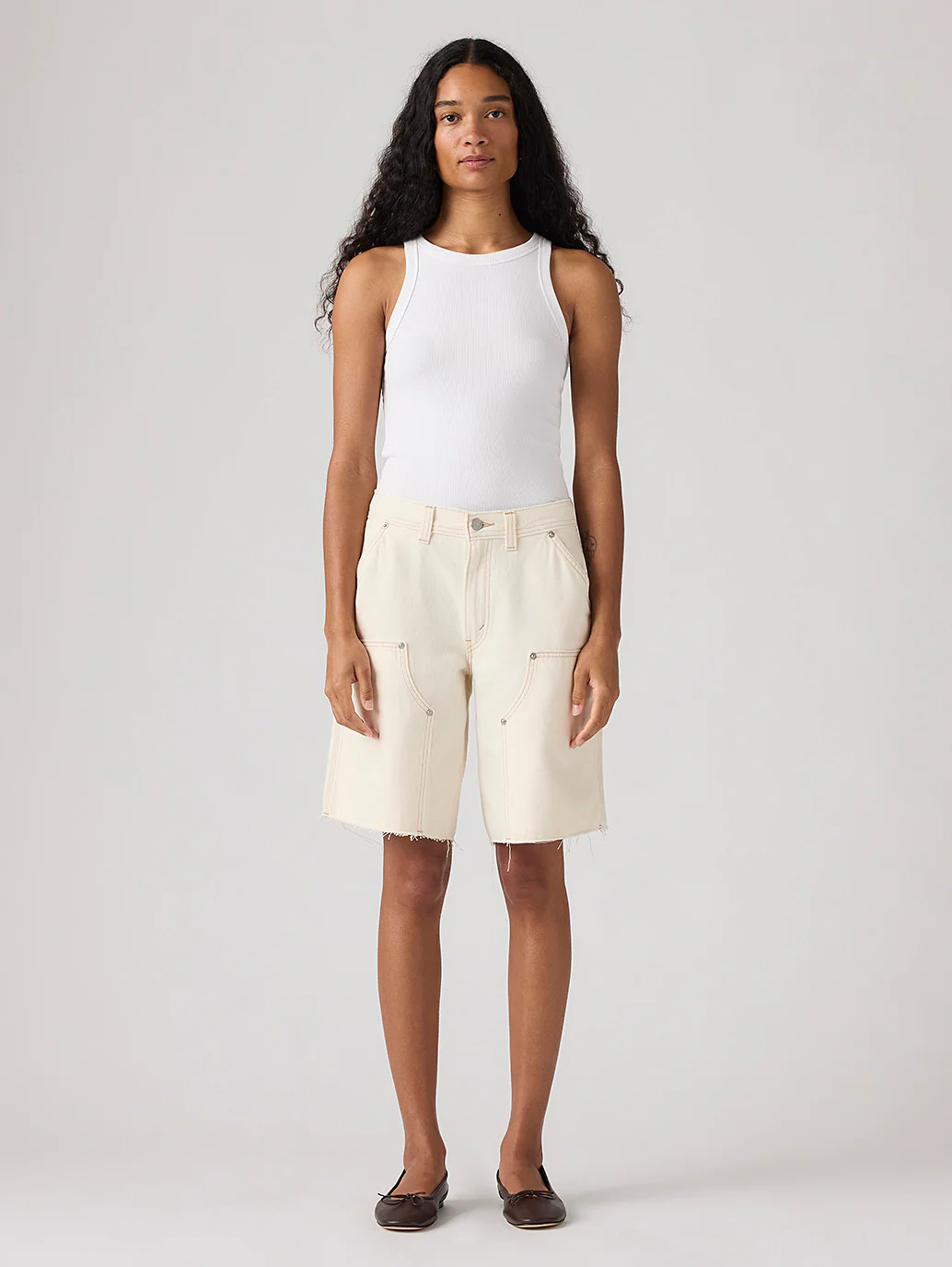 Women's Baggy Dad Utility Shorts - Image 2