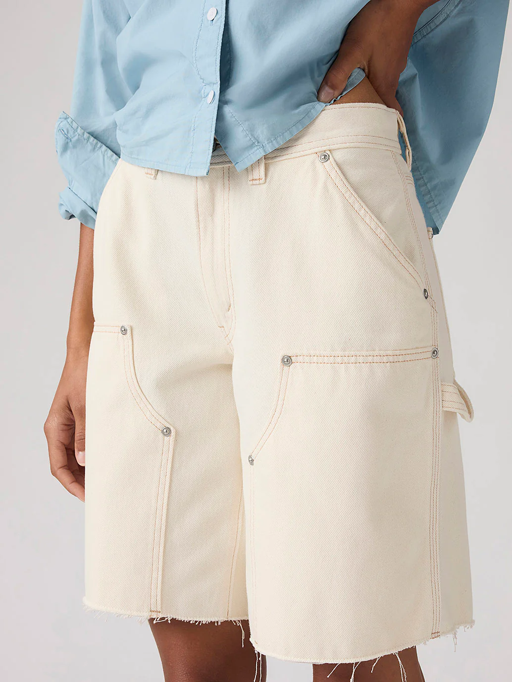 Women's Baggy Dad Utility Shorts - Image 5