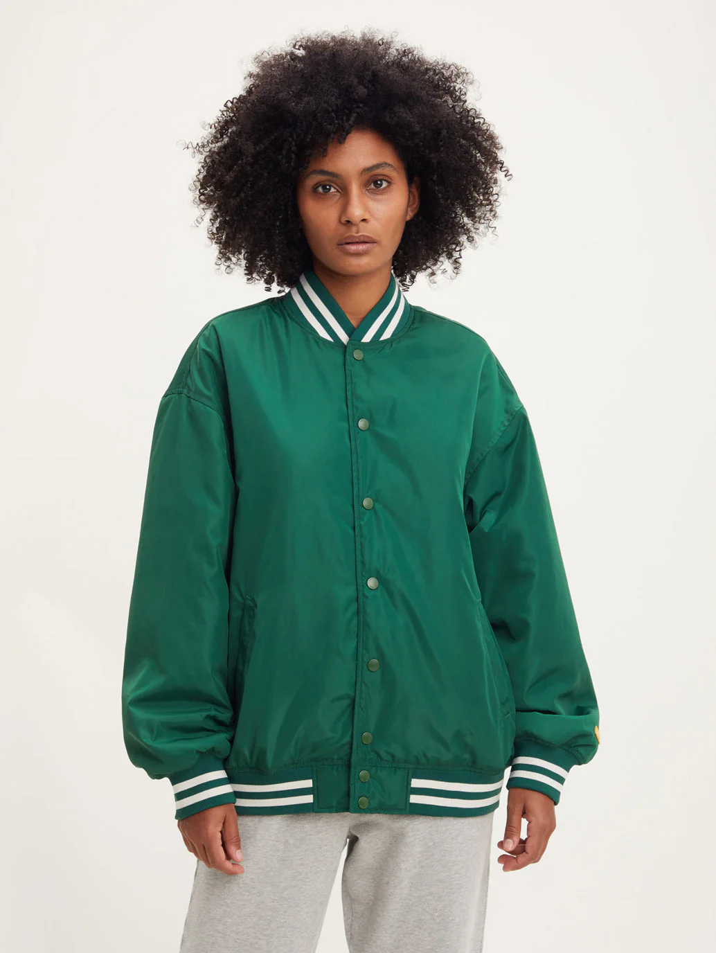 Women's Gold Tab Baseball Varsity Jacket - Image 2