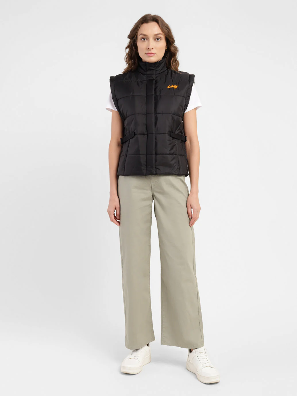 Women's Solid Turtle Neck Quilted Jacket - Image 5