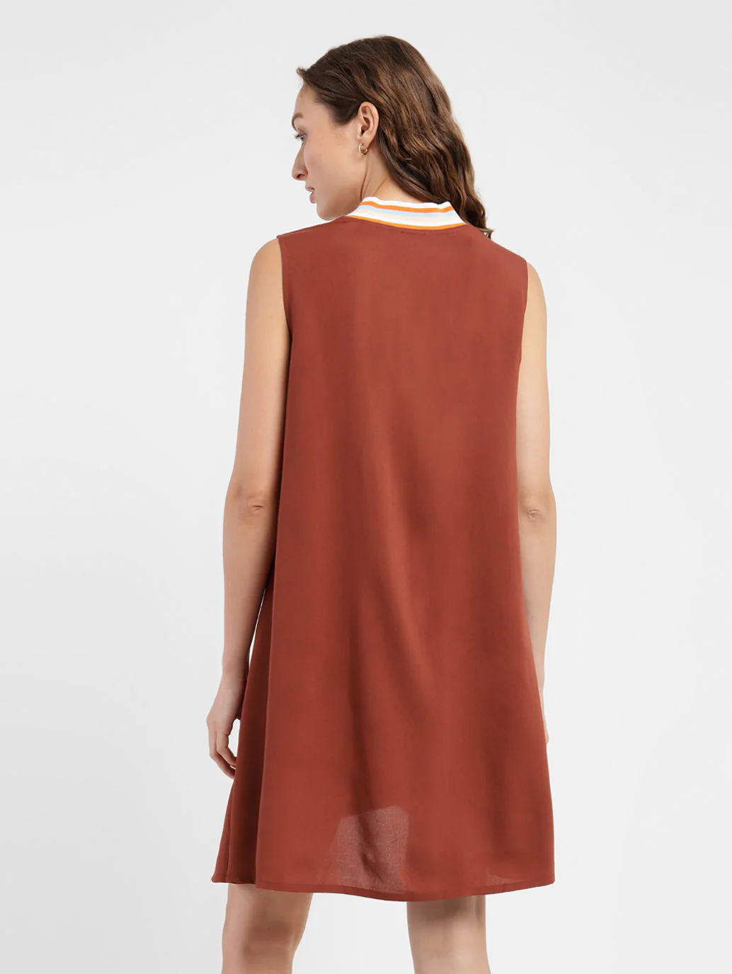 Women's Solid Round Neck Dress - Image 2