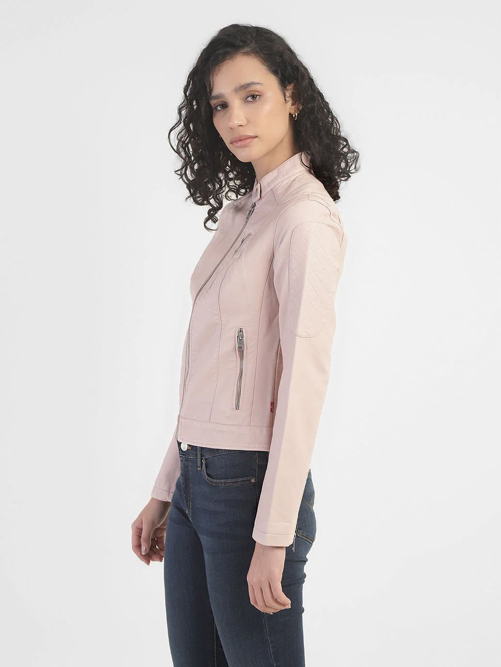 Women's Solid Band Neck Jackets - Image 4