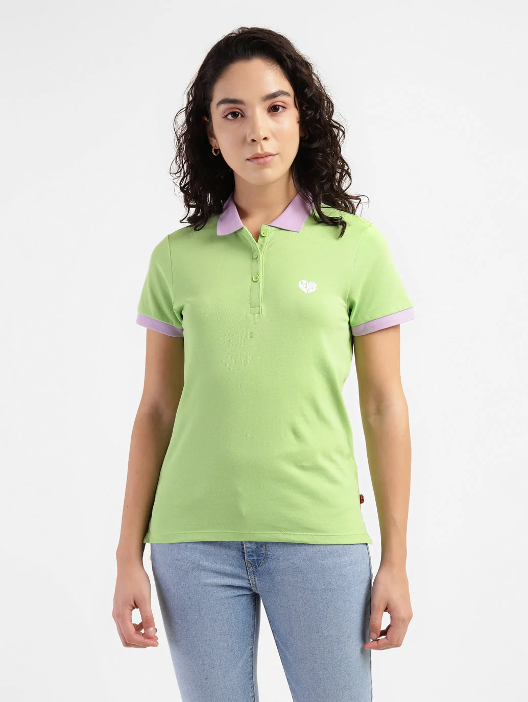 Women's Solid Polo T-shirt - Image 2