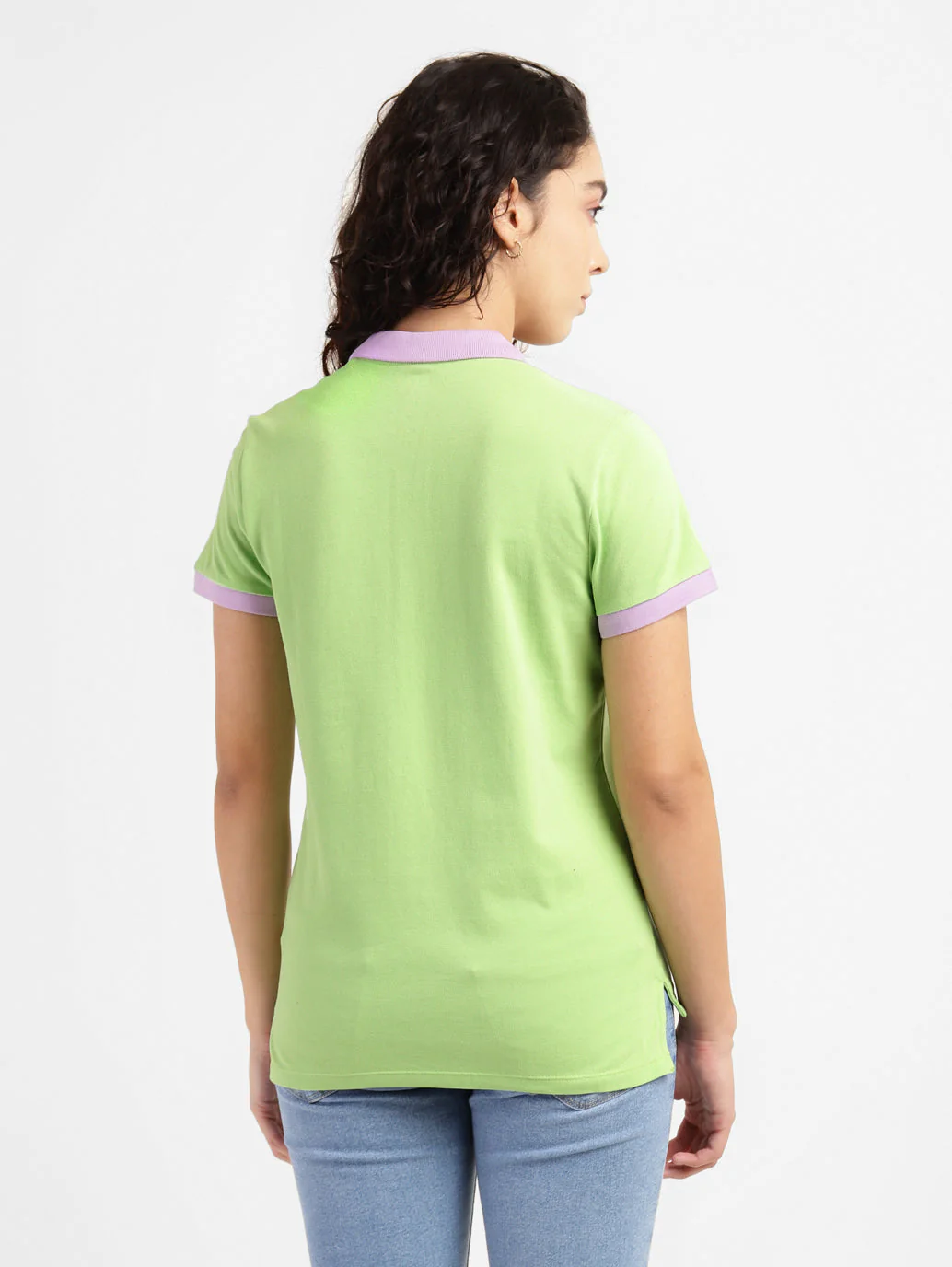 Women's Solid Polo T-shirt - Image 3