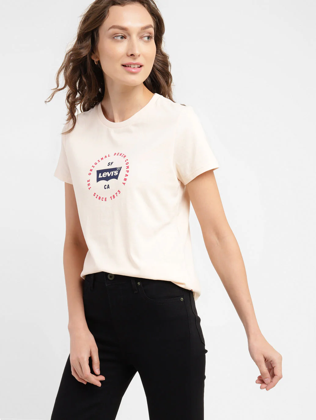 Women's Brand Logo Regular Fit T-shirt - Image 6