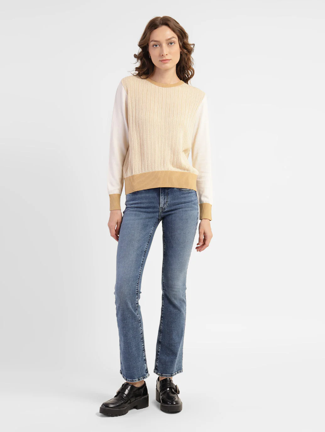 Women's Self Design Round Neck Sweater - Image 6