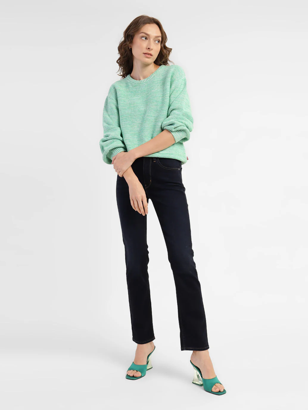 Women's Self Design Round Neck Sweater - Image 2