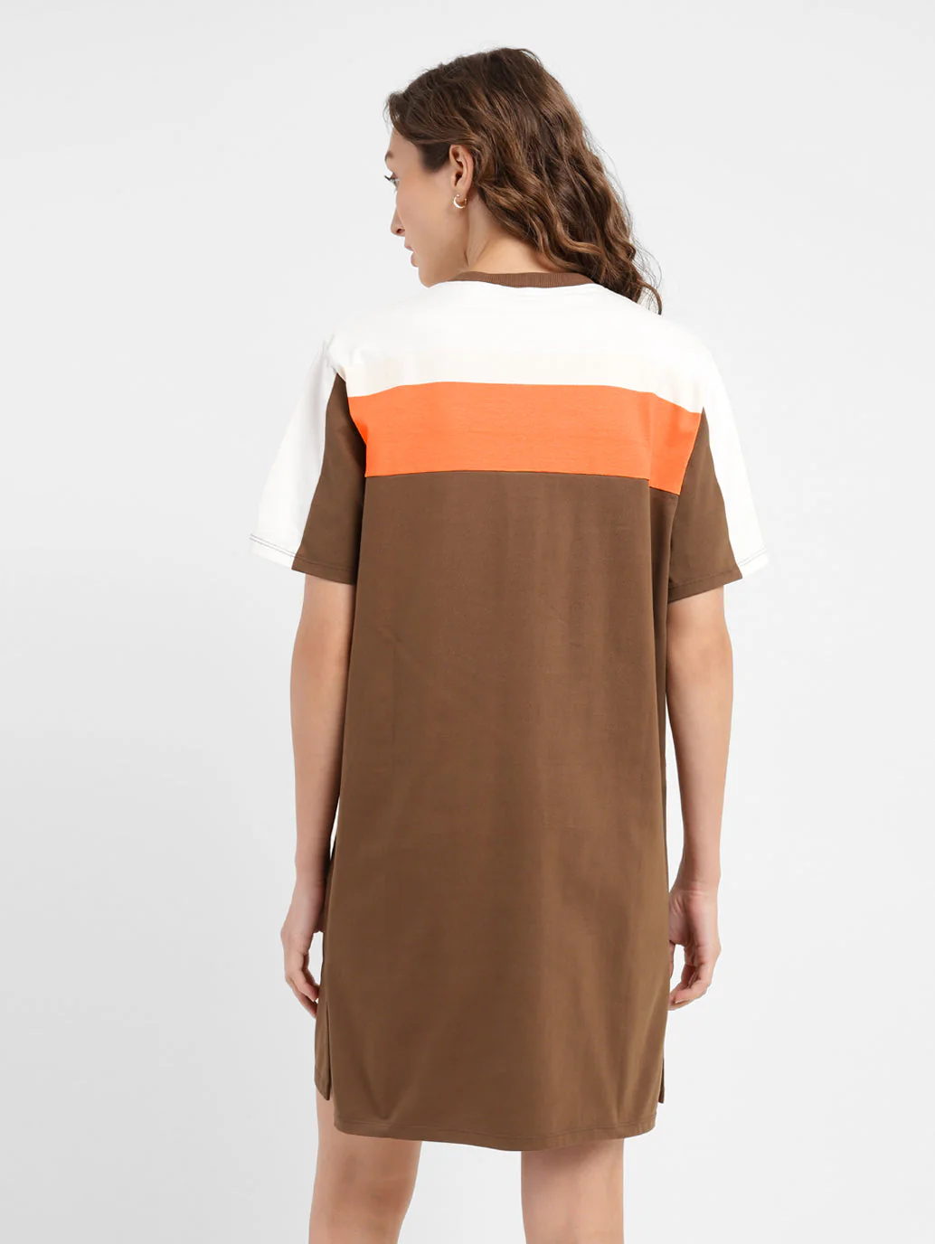 Women's Colorblock Round Neck Dress - Image 2