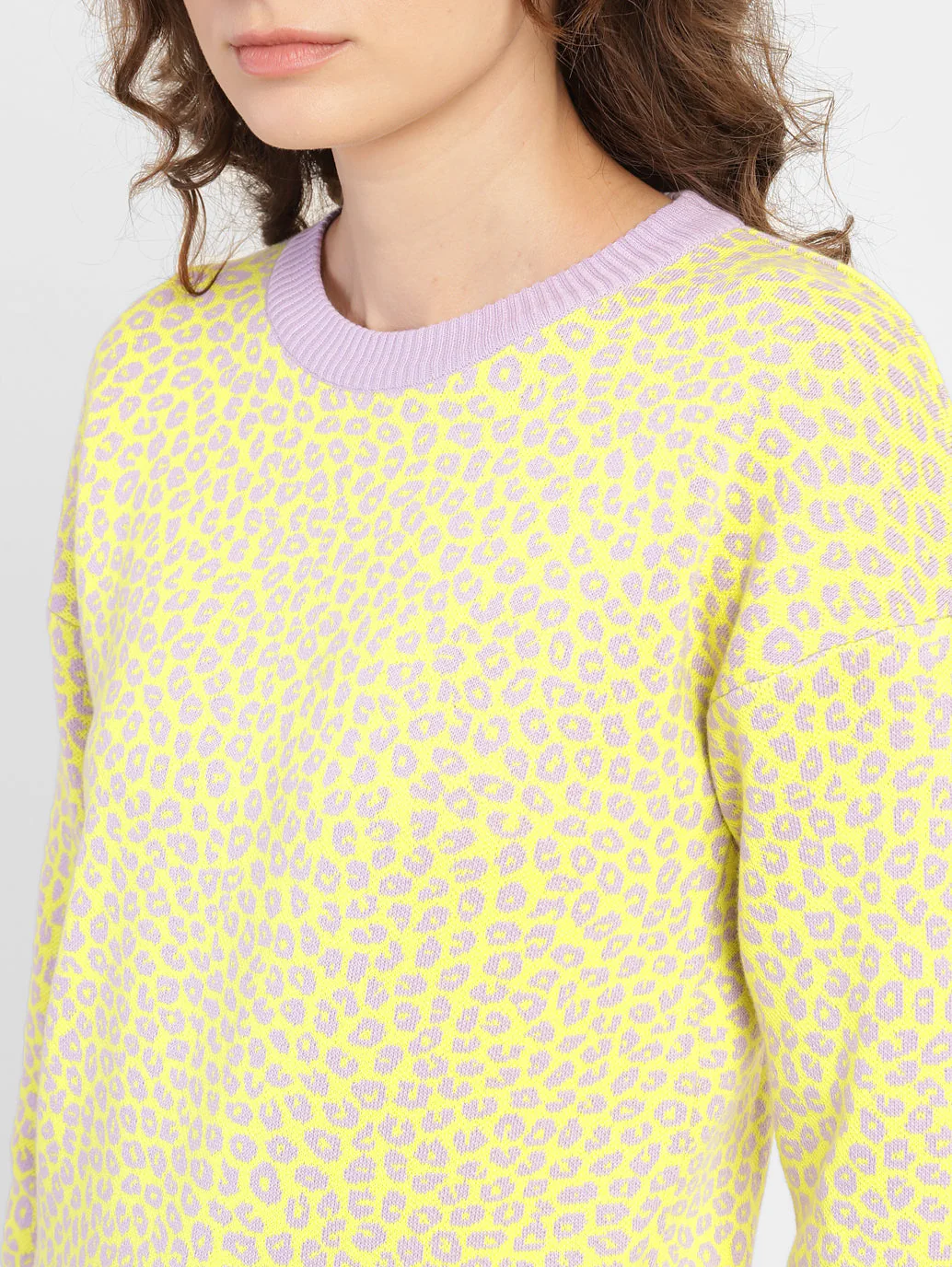 Women's Printed Crew Neck Sweater - Image 5