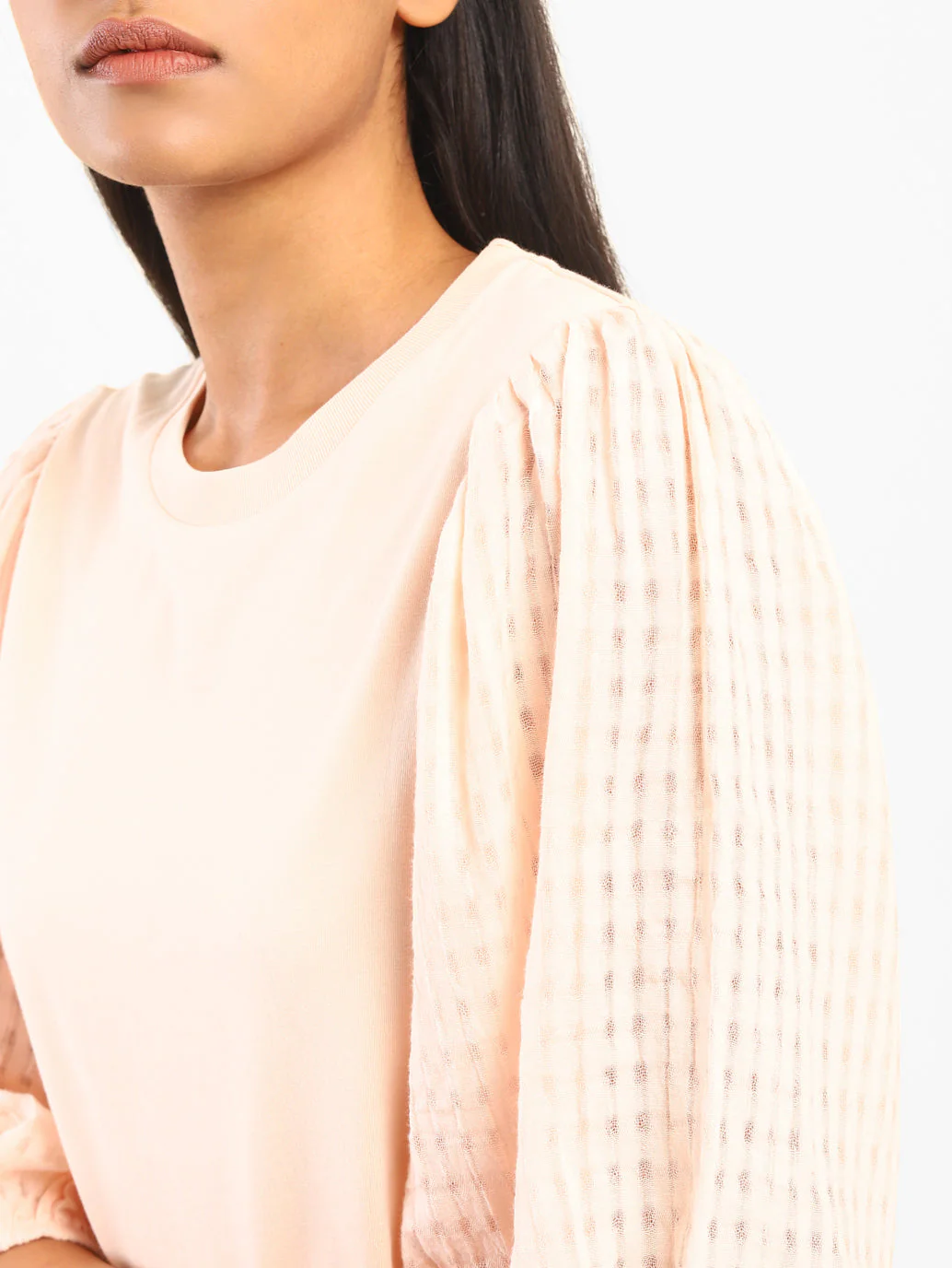 Women's Striped Round Neck Top - Image 4