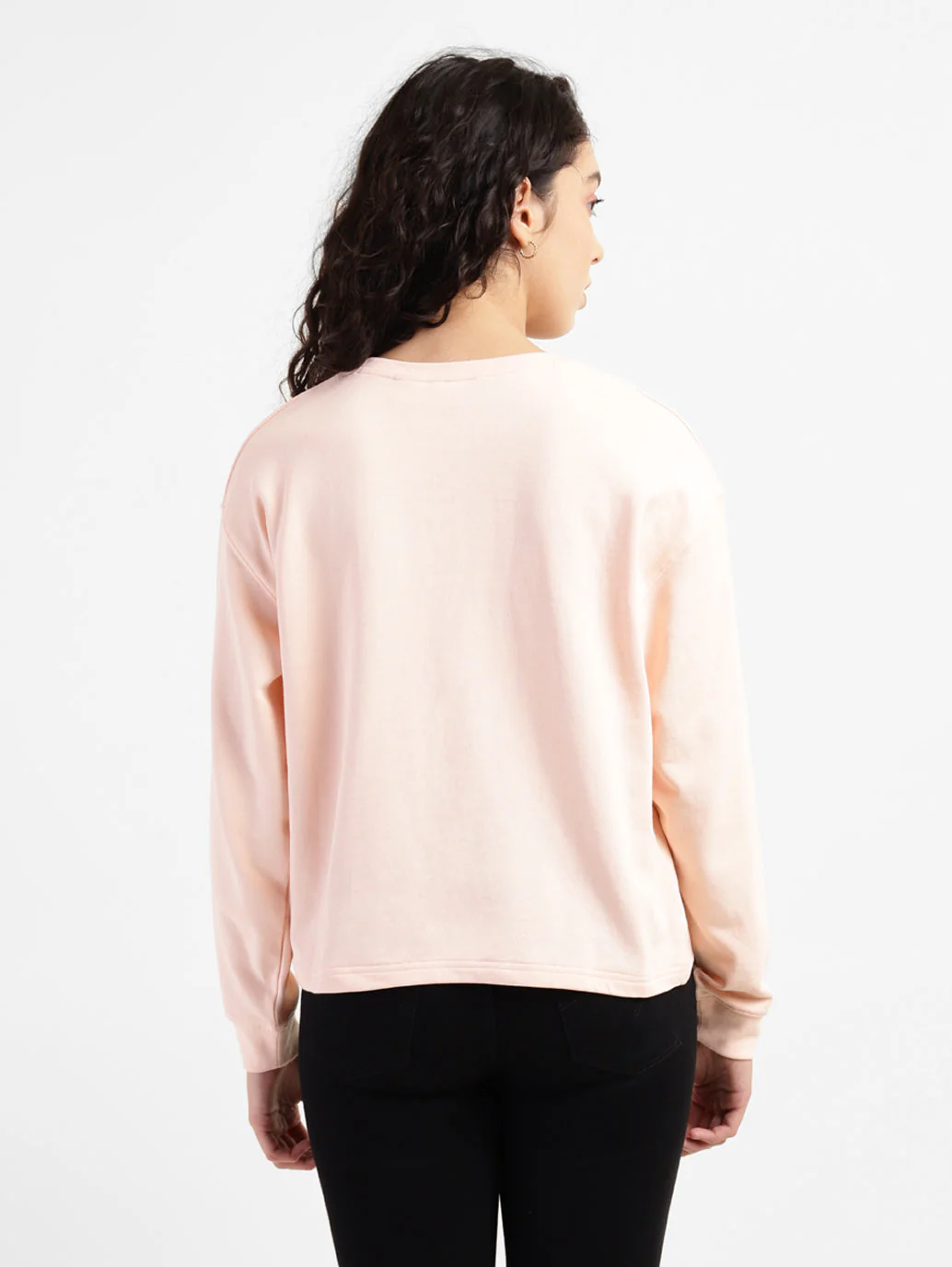 Women's Graphic Print Round Neck Sweatshirt - Image 3