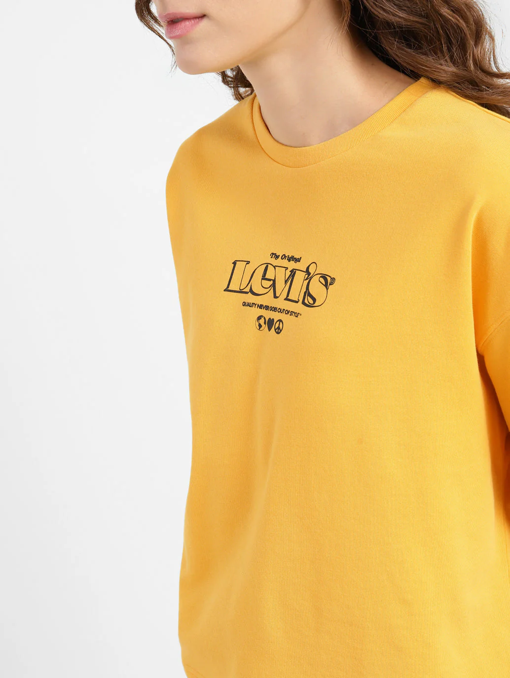 Women's Brand Logo Round Neck Sweatshirt - Image 4