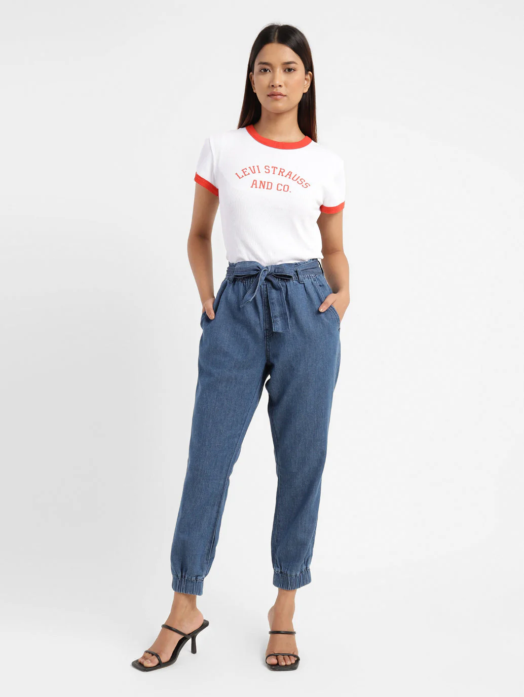 Women's High Rise Slim Fit Trousers - Image 7
