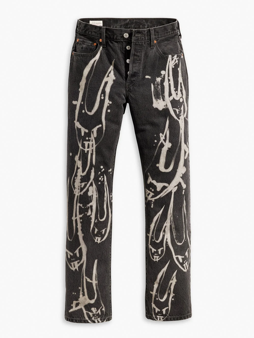 Women's 501 Black Straight Fit Mid Rise Jeans - Image 9
