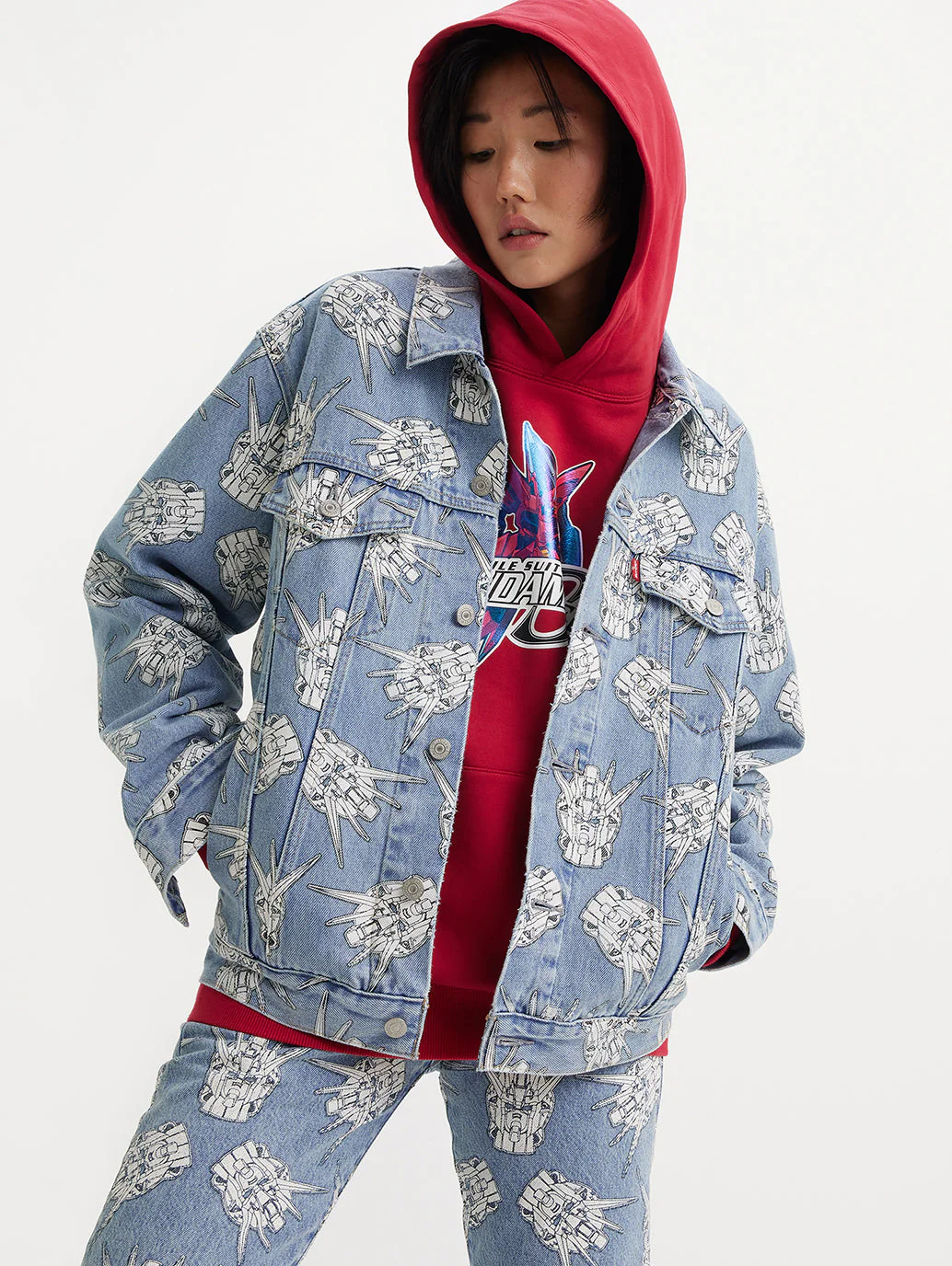 Levi's® x Gundam SEED Relaxed Trucker Jacket - Image 2