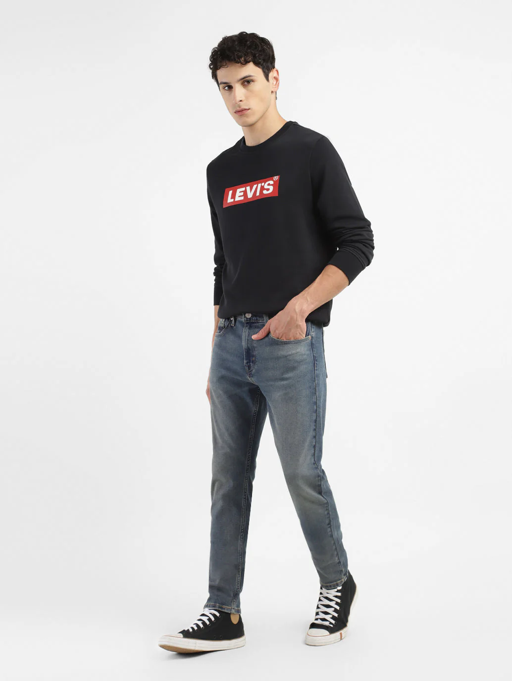 Men's 512 Indigo Slim Tapered Fit Mid Rise Jeans - Image 8