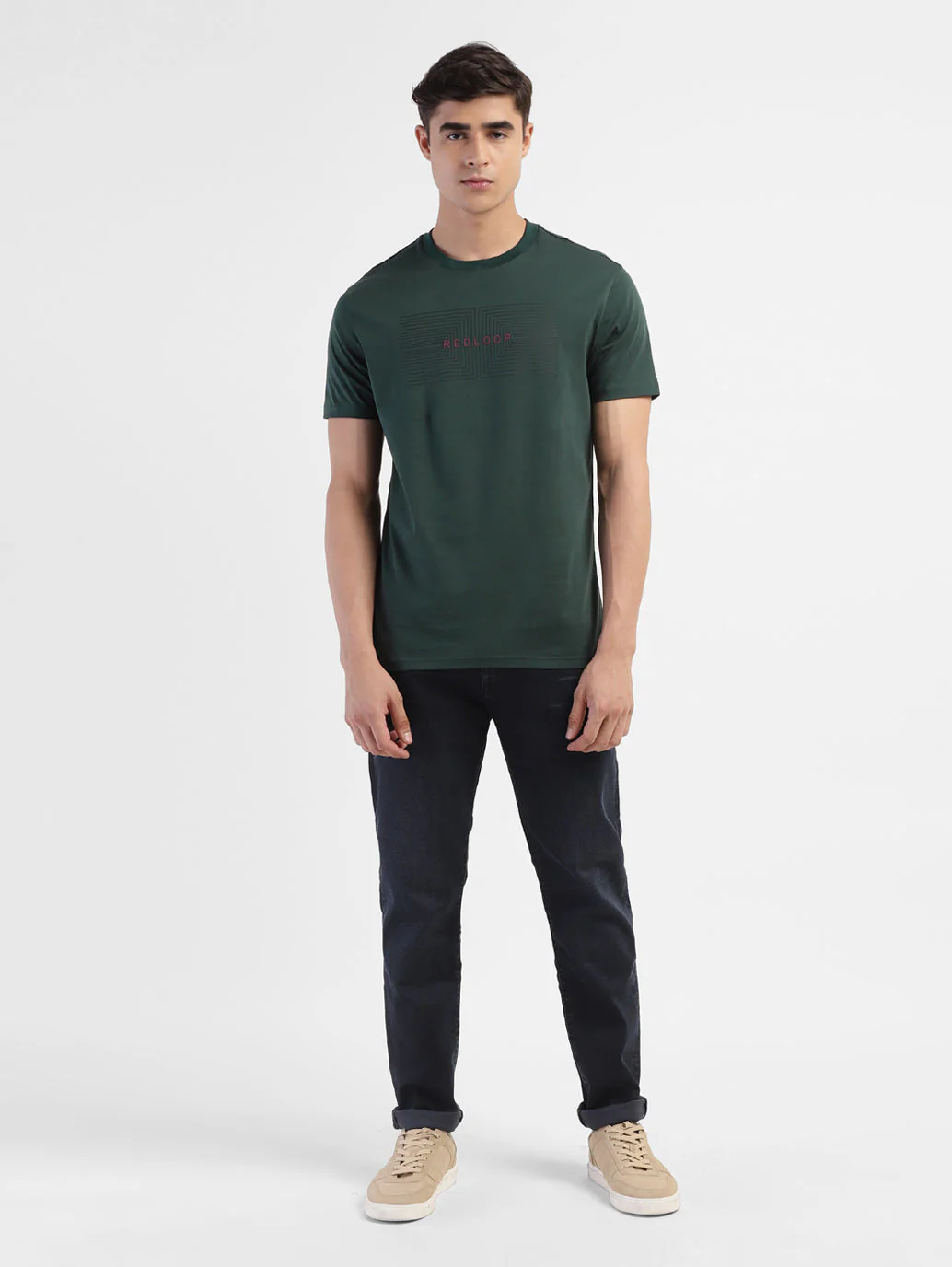 Men Slim Fit Graphics Print T-Shirt - Image 5