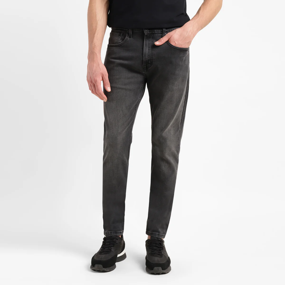 Men's 512 Grey Slim Tapered Fit Mid Rise Jeans