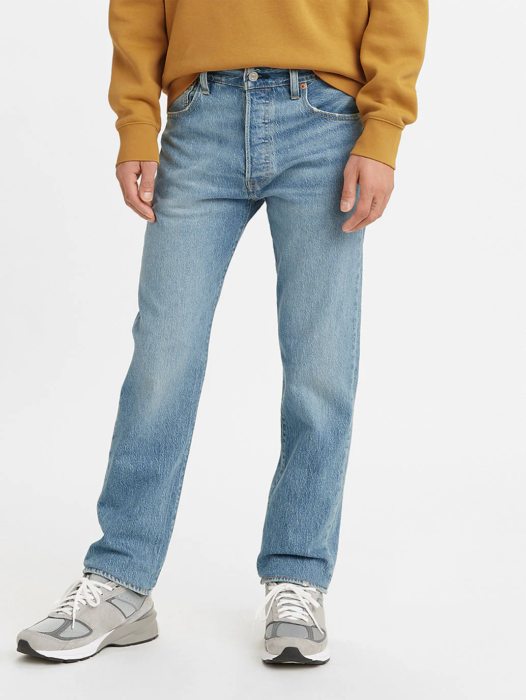 Men's 501'93 Blue Straight Fit Mid Rise Jeans - Image 3