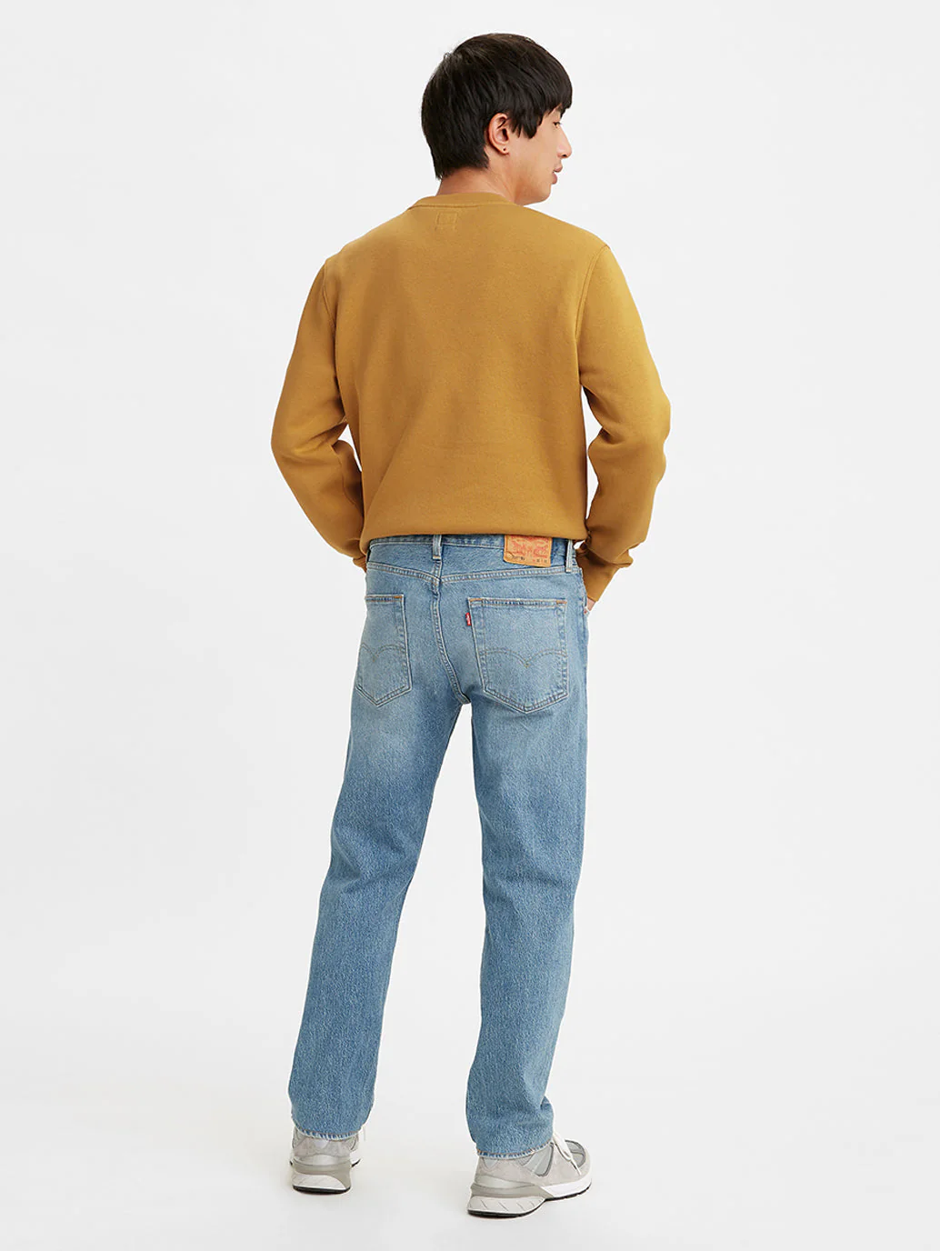 Men's 501'93 Blue Straight Fit Mid Rise Jeans - Image 5