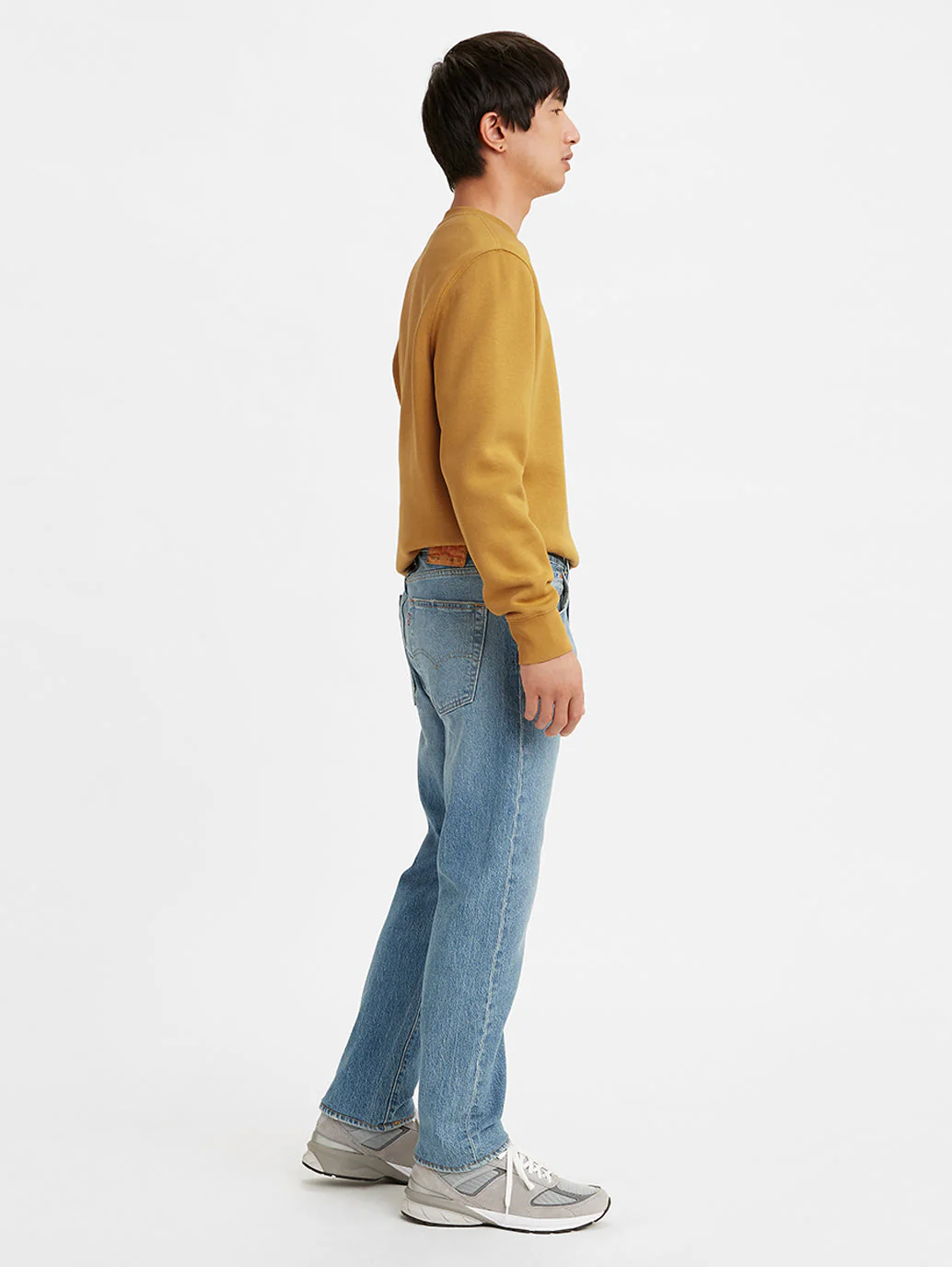 Men's 501'93 Blue Straight Fit Mid Rise Jeans - Image 6
