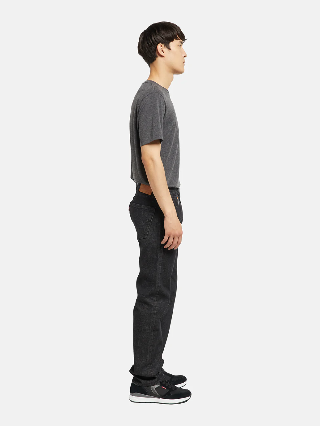 Men's 501 Black Straight Fit Mid Rise Jeans - Image 5