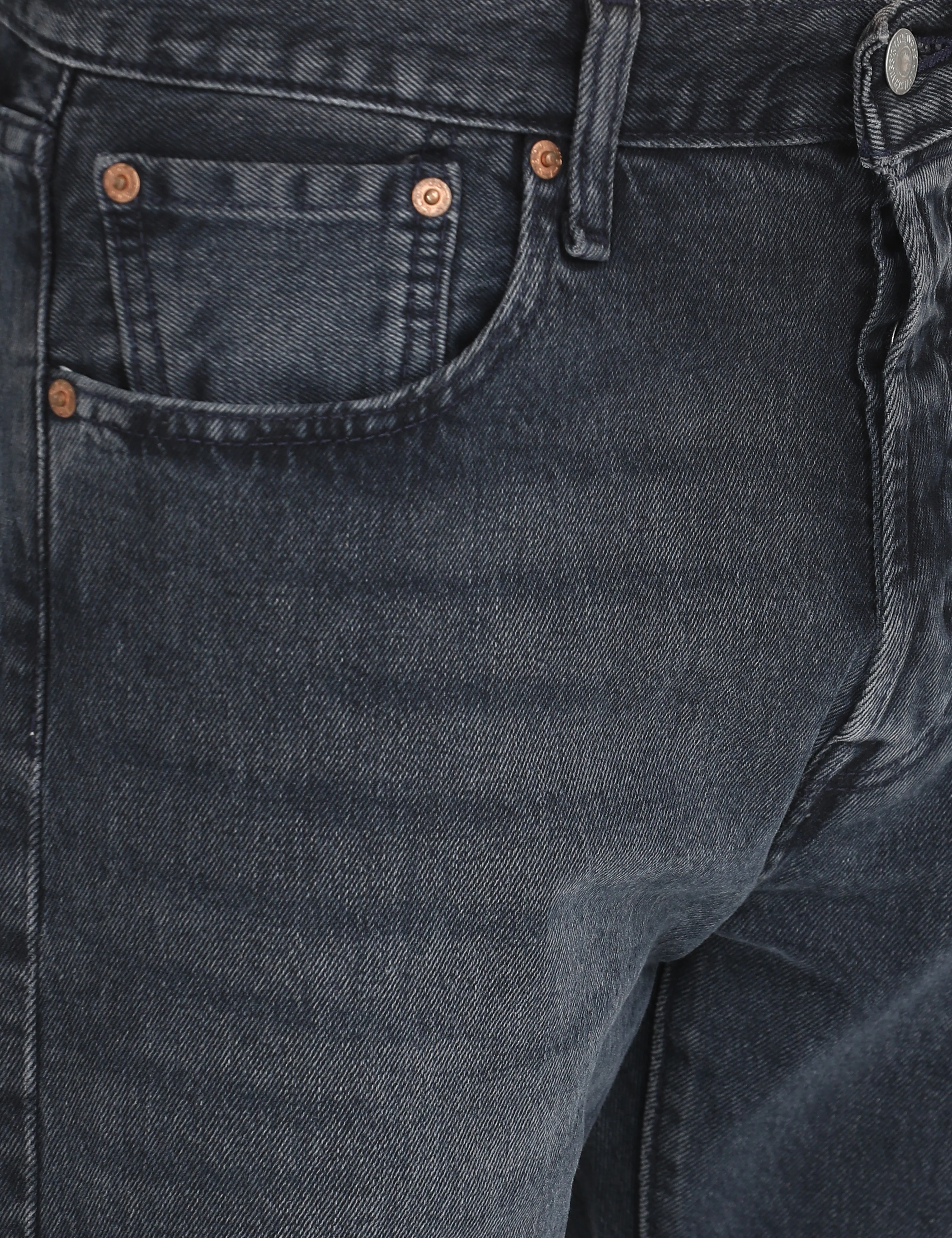 Men's 501'93 Charcoal Grey Straight Fit Mid Rise Jeans - Image 5
