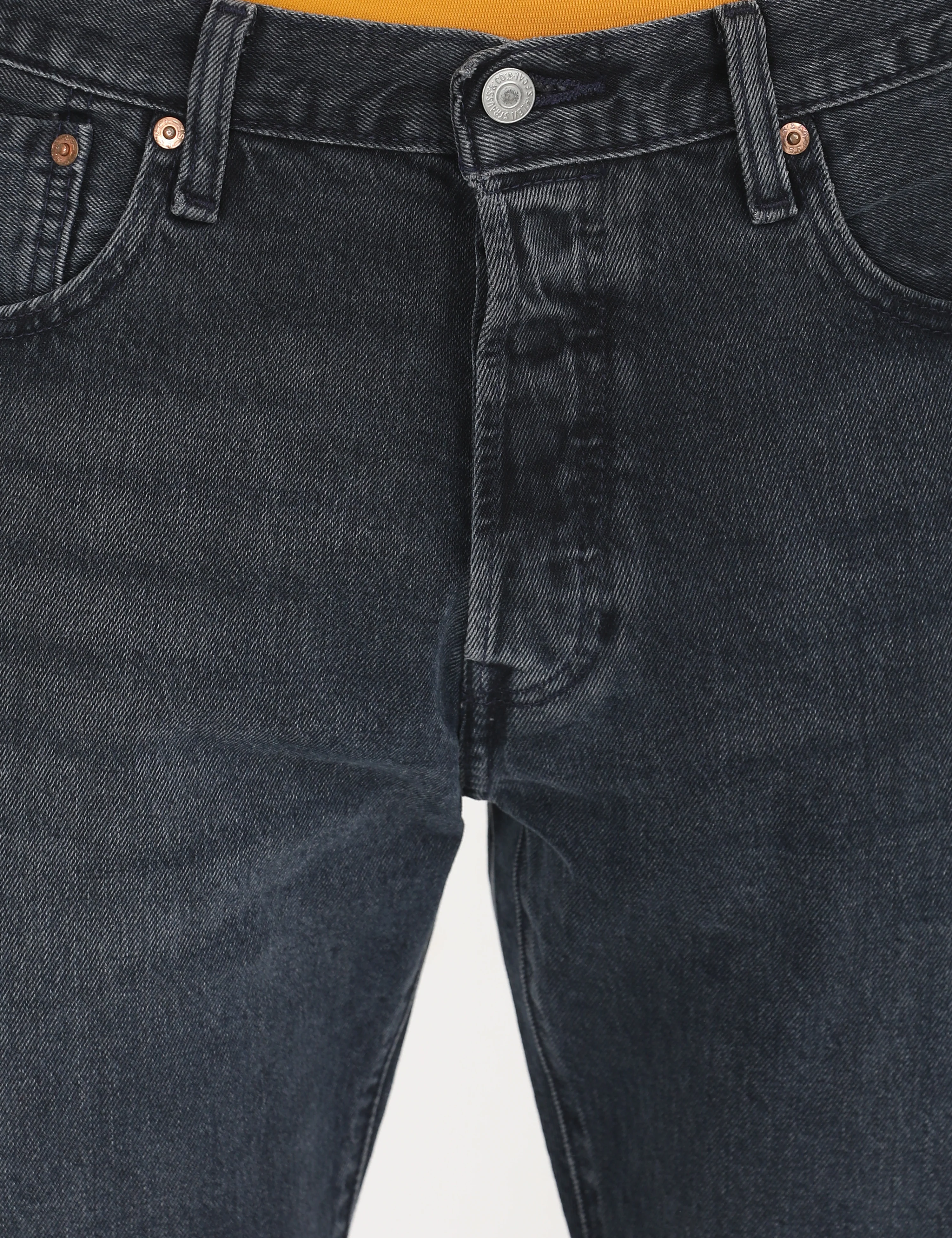 Men's 501'93 Charcoal Grey Straight Fit Mid Rise Jeans - Image 6