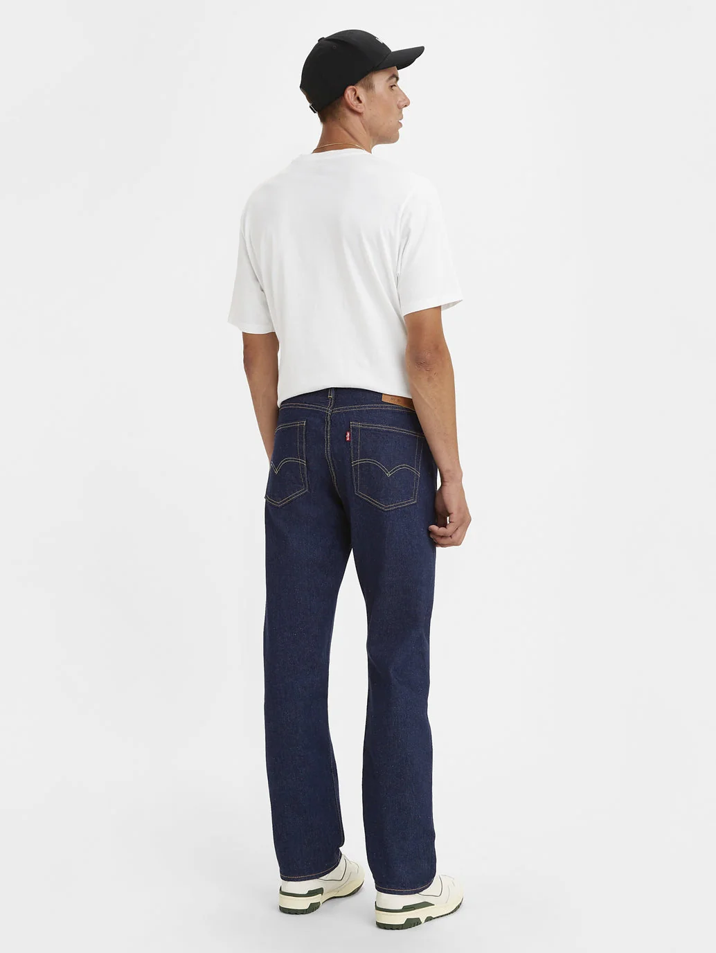 Men's 501 Blue Straight Fit Mid Rise Jeans - Image 3